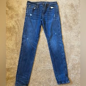 American Eagle skinny ripped jeans